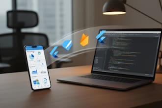 develop a professional flutter mobile app with firebase
