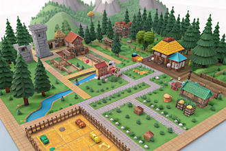 design roblox game map 3d environment design