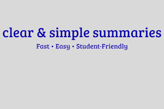 summarize any text or article into clear and simple english
