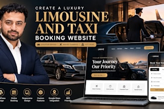 create a luxury limousine and taxi booking website