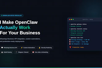 set up whatsapp business API with openclaw and custom automations
