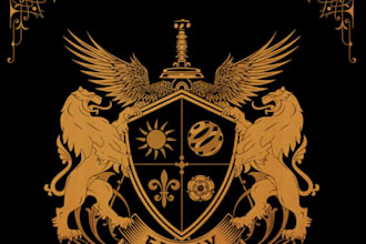 design luxury royal and heraldic crest logo