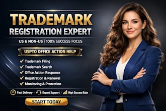 do trade mark filling, search,sou,office action and patent filling