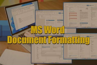 do ms word document formatting for academic, toc, styles and citations