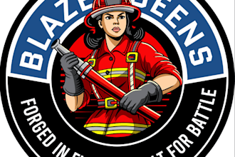 create your creative firefighter logo with fast delivery