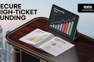 design sponsorship deck proposal, investor pitch deck, fund presentation design
