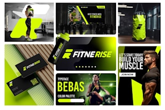 do logo design and branding kit package with brand identity