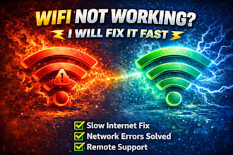 fix wifi not working, slow internet and network issues on windows PC remotely
