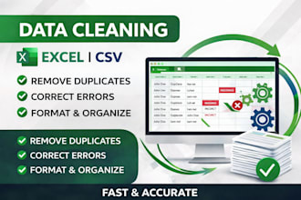 clean your excel or CSV data