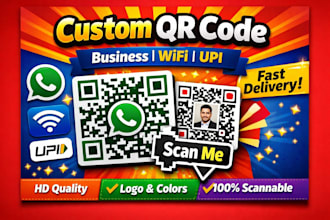 design modern custom qr codes for business and branding