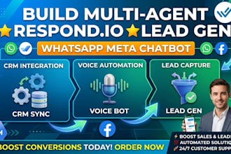 multi agent respond io lead gen whatsapp api ai chatbot CRM airtable automation