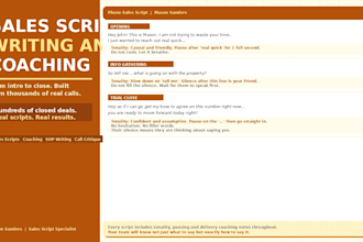 write and coach customer service and sales scripts and sops