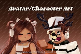 draw your roblox or minecraft character
