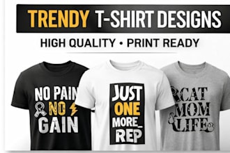design trendy gym and fitness t shirt