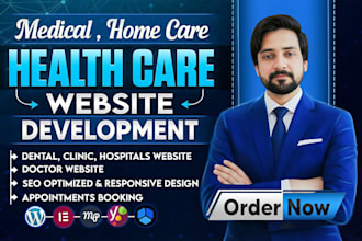 create a professional medical, healthcare, dental, clinic, or homecare website