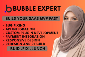 be your bubble io developer to build bubble saas bubble mvp and bubble web app