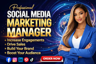 be your SMM director, social media manager social media marketing manager