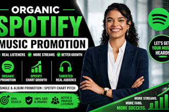 do organic spotify music promotion spotify album promotion spotify chart pitch