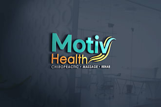 do elegant conservative logo design for chiropractic, massage physio brands