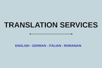 write simple texts and translate romanian to english