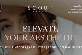 design medical spa website med spa website aesthetics botox iv therapy website