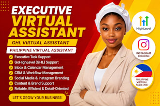 instagram manager executive virtual assistant admin ecommerce VA amazon VA etsy