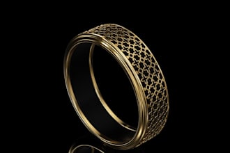 jewelry 3d modeling and photorealistic rendering