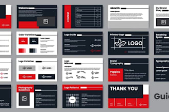 create a brand style guide and corporate business logo