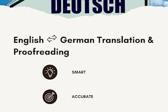translate and proofread everyday and business german english content