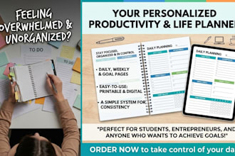 design a personalized productivity and life planner