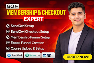 do sendowl, sendowl checkout, membership funnel, ebooks funnels, courses uploads