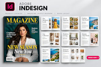 indesign product catalog design indesign magazine layout redesign indesign book