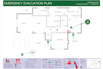create a professional fire evacuation plan for your building