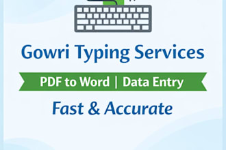 do fast and accurate typing PDF to word and images to text