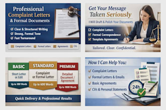 write professional legal letters and clear formal documents