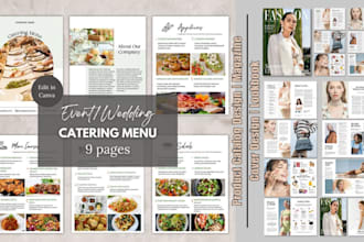 design magazine layout, b2b product catalog,  lookbook, brochure, magazine cover
