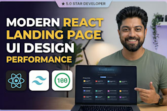 build a high performance react js landing page