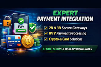 setup payment gateway, 2d, 3d payment gateway, iptv payment processor