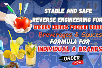 do reverse engineering for custom food and drinks formula