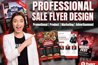 design modern sale flyer, product flyer or promotional flyer
