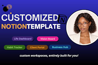 design a custom notion template for productivity