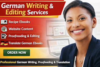 do german writing recipe ebook website content proofread edit your german ebook