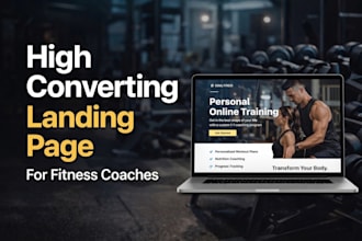 build a high converting landing page for fitness coaches
