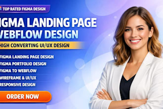 design figma landing page, figma portfolio, figma to webflow, figma wireframe