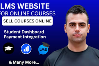 build a custom lms website for online courses and elearning platform
