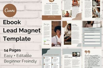 do PDF lead magnet design, ebook lead magnet, canva ebook