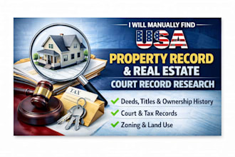 manually find USA public records  for real estate and find USA property records