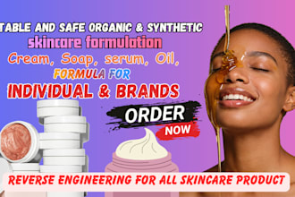 do reverse engineering for any skincare products of your choice