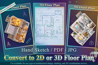 convert your 2d floor plan to 3d house plan interior design 3d furniture