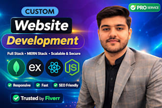 build custom full stack website or saas web app as frontend and backend develope